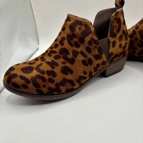 Pierre Dumas Kenzie 2 Leopard Print Slip On Ankle Boots Womens New in Box Boho - Picture 7 of 16